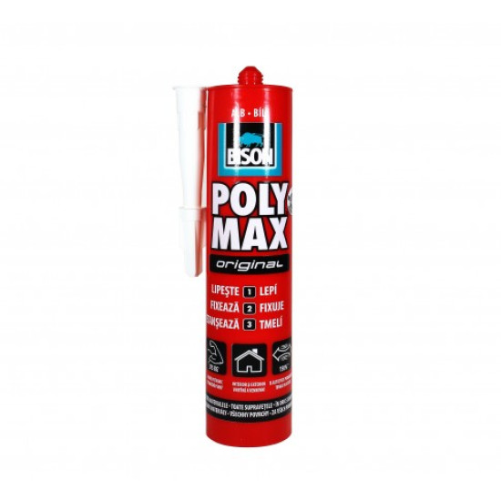 SILICON ADEZIV SUPRAFETE MULTIPLE, INTERIOR/EXTERIOR, POLY MAX – BISON